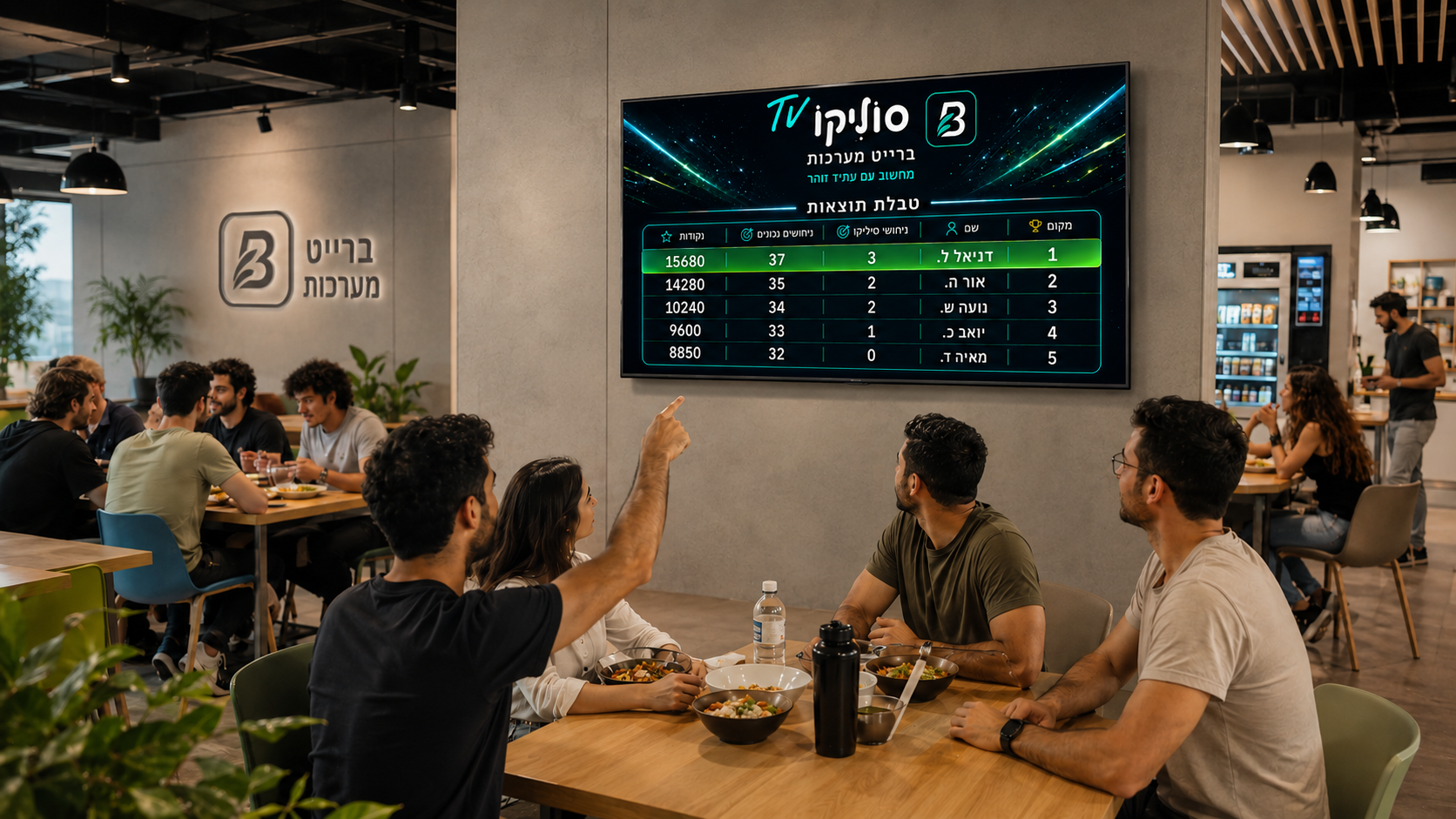 מסך סוליקו TV עם תצוגת משחק חיה
